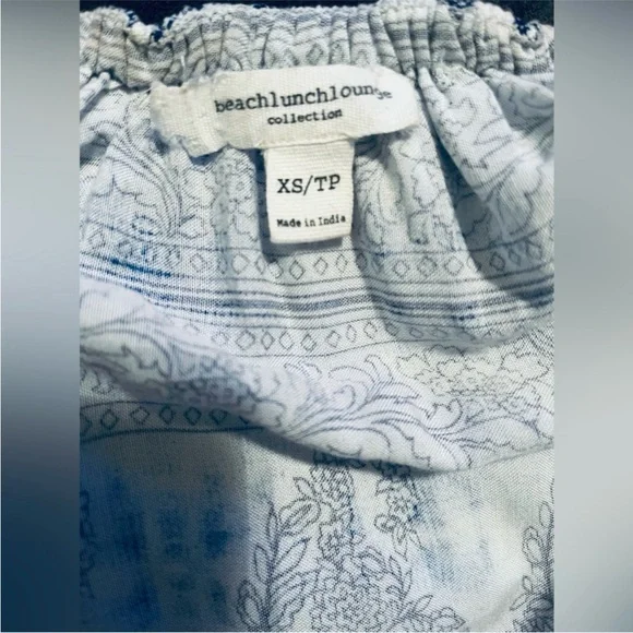 beachlunchlounge Blue/White Dress Size XS - Picture 4 of 5